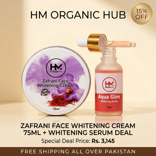 Zafrani Face Whitening Cream 75ml + Whitening Serum | Brightening &amp; Glow Combo