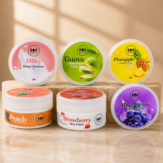 6 Step Fruit Facial Kit for Glowing Skin